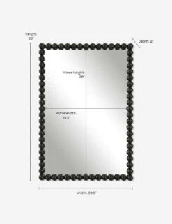 Whipple Rectangle Mirror -Famous Decoration Store 09789 2 DIMS 3c01430f 00e6 4148 9acb f45b1d6e7ec7