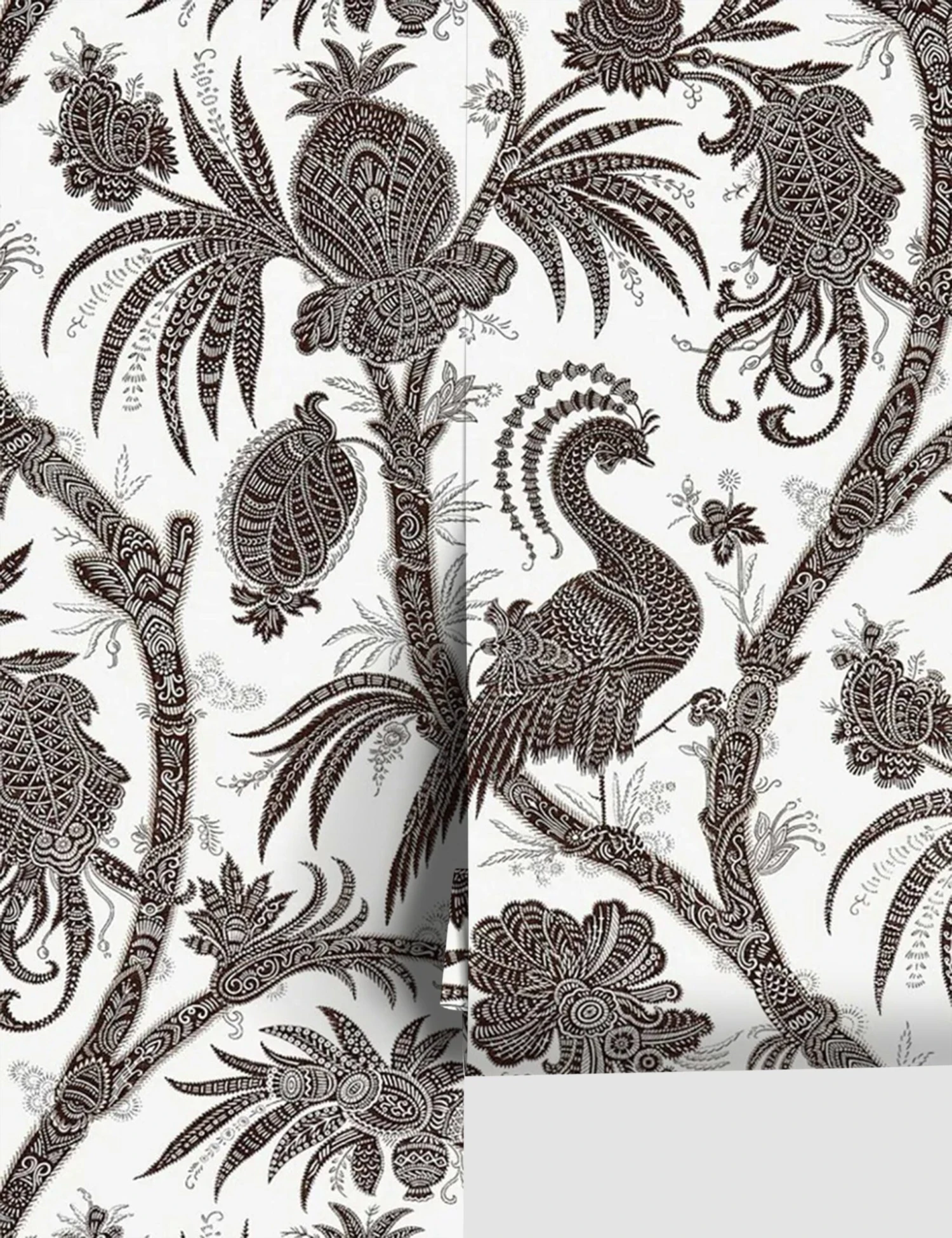 Scalamandre Balinese Peacock Wallpaper 1 Scalamandre Balinese Peacock Wallpaper