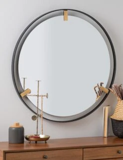 Gideon Round Mirror -Famous Decoration Store 41925 6