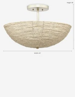 Essie Semi-Flush Mount Light -Famous Decoration Store 5TSUN FMNA 2 Product