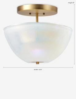 Akari Semi-Flush Mount Light -Famous Decoration Store 5VAPO BOWH 2 Product