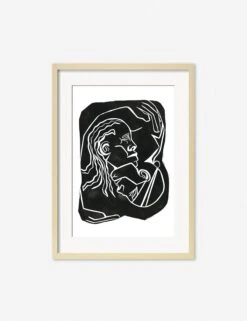 Hold Print By Adrian Brandon -Famous Decoration Store AdrianHoldNaturalFrame