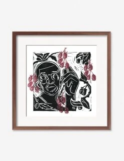 Mama's Making Pie Print By Adrian Brandon -Famous Decoration Store AdrianMamasMakingPieWalnutFrame