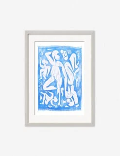 Picnic Print By Adrian Brandon -Famous Decoration Store AdrianPicnicSilverFrame