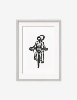 Ride Print By Adrian Brandon -Famous Decoration Store AdrianRideSilverFrame