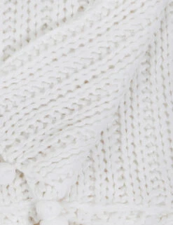 Anacapa Oversized Throw By Pom Pom At Home -Famous Decoration Store AnacapaWhitecopy swatch