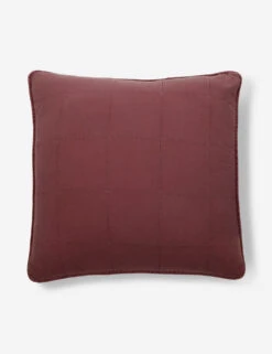 Antwerp Large Quilted Euro Sham By Pom Pom At Home -Famous Decoration Store AntwerpSham BerryNEW