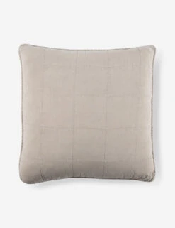 Antwerp Large Quilted Euro Sham By Pom Pom At Home -Famous Decoration Store AntwerpSham NaturalNEW