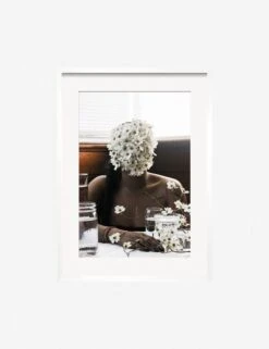 Southern Woman In White Dogwoods Photography Print By Ashley Johnson -Famous Decoration Store AshleyJohnsonSouthernWomaninWhiteDogwoodWhiteFrame