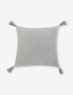 Bianca Velvet Pillow By Pom Pom At Home -Famous Decoration Store Biancagrey20copy