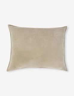 Bianca Velvet Oversized Pillow By Pom Pom At Home -Famous Decoration Store Biancanaturalbigpillowcopy