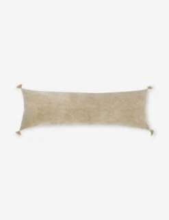 Bianca Velvet Pillow By Pom Pom At Home -Famous Decoration Store Biancanaturallong