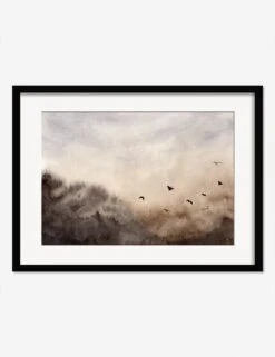 Bird Landscape Print By Renata Tot IveziÄ‡ -Famous Decoration Store BirdLandscapeBlackFrame