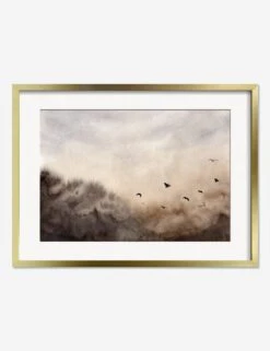 Bird Landscape Print By Renata Tot IveziÄ‡ -Famous Decoration Store BirdLandscapeGoldFrame