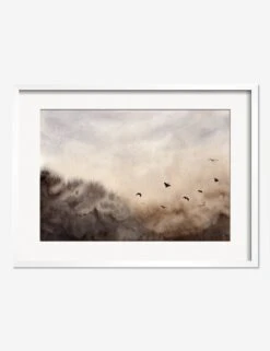 Bird Landscape Print By Renata Tot IveziÄ‡ -Famous Decoration Store BirdLandscapeWhiteFrame