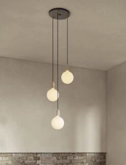 Triple Pendant Light With Sphere IV By Tala -Famous Decoration Store CP BLK SET TRI BP 01 8 1