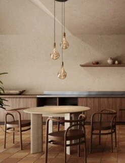 Triple Pendant Light With Voronoi II By Tala -Famous Decoration Store CP BLK SET TRI BP 02 12