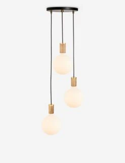 Triple Pendant Light With Sphere IV By Tala -Famous Decoration Store CP BLK SET TRI OP 01 3