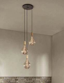 Triple Pendant Light With Voronoi II By Tala -Famous Decoration Store CP BLK SET TRI OP 02 8 1