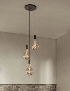 Triple Pendant Light With Voronoi II By Tala -Famous Decoration Store CP BLK SET TRI WP 02 8 1