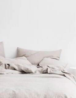 European Flax Linen Duvet Set By Cultiver -Famous Decoration Store CULTIVER Bed Smoke Grey