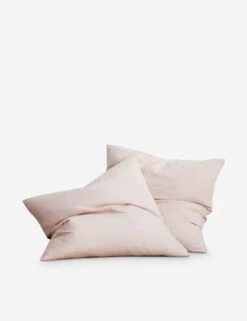 European Flax Linen Euro Pillowcases (Set Of 2) By Cultiver -Famous Decoration Store CULTIVER Blush Euro