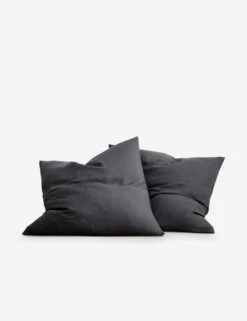 European Flax Linen Euro Pillowcases (Set Of 2) By Cultiver -Famous Decoration Store CULTIVER Slate Euro 90df9857 41ae 4cb0 b487 b33f6086f0d9