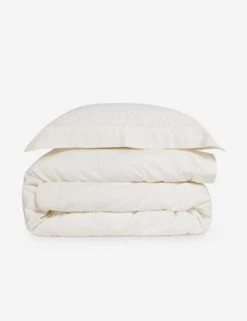 Classico Hemstitch Cotton Sateen Duvet Set By Pom Pom At Home -Famous Decoration Store ClassicoDuvetIvory Product