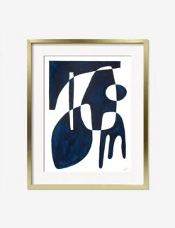 Contrasts Blue Print By Jan SkácelÃk 12 Contrasts Blue Print By Jan SkácelÃk -Famous Decoration Store ContrastsBlueGoldFrame