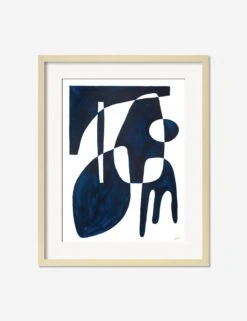 Contrasts Blue Print By Jan SkácelÃk 10 Contrasts Blue Print By Jan SkácelÃk -Famous Decoration Store ContrastsBlueNaturalFrame