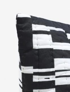 Gemma Sham, (Set Of 2) -Famous Decoration Store GemmaSham Queen NaturalandBlack 2807