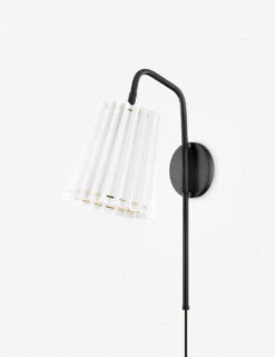 Cosette Plug-In Sconce 5 Cosette Plug-In Sconce -Famous Decoration Store HL476101 SBK