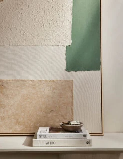 Patchwork Green Wall Art By Visual Contrast -Famous Decoration Store L0470483 TexturedPaper Green StuidoLifestyle 1