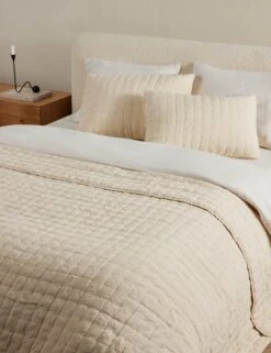 Lammin Linen Quilted Coverlet By Sarah Sherman Samuel 23 Lammin Linen Quilted Coverlet By Sarah Sherman Samuel -Famous Decoration Store LamminLinenCoverlet Goldenrod Queen Full A0656731 879 Product