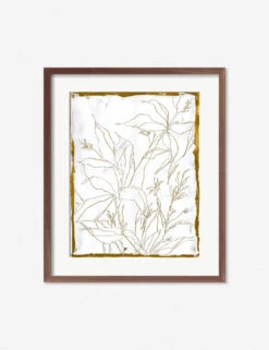 Lilies Wall Art By Laurel-Dawn Latshaw -Famous Decoration Store LaurelDawnLiliesWalnutFrame