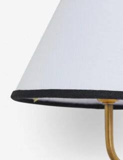 Magdalene Single Sconce -Famous Decoration Store MagdaleneSconceBrass BlackRimShade 12769