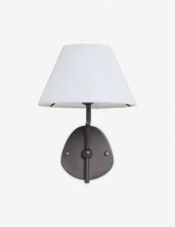 Magdalene Single Sconce -Famous Decoration Store MagdaleneSconceBronze WhiteShade 12747