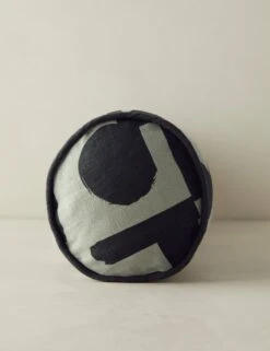 Organic Shapes Linen Bolster Pillow By Sarah Sherman Samuel 19 Organic Shapes Linen Bolster Pillow By Sarah Sherman Samuel -Famous Decoration Store OrganicShapesLinenBolsterPillow KhakiandBlackbySarahShermanSamuel A0656013B1127 Product