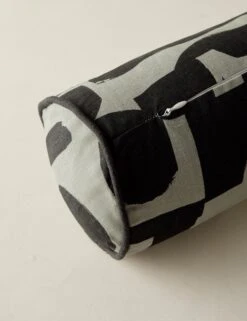 Organic Shapes Linen Bolster Pillow By Sarah Sherman Samuel 20 Organic Shapes Linen Bolster Pillow By Sarah Sherman Samuel -Famous Decoration Store OrganicShapesLinenBolsterPillow KhakiandBlackbySarahShermanSamuel A0656013B1128 Product