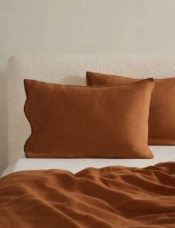 Essie Hemp Sham By Sarah Sherman Samuel -Famous Decoration Store OteliaHempSham Umber Standard A0656700 197 Product