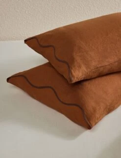 Essie Hemp Sham By Sarah Sherman Samuel -Famous Decoration Store OteliaHempSham Umber Standard A0656700 473 Product