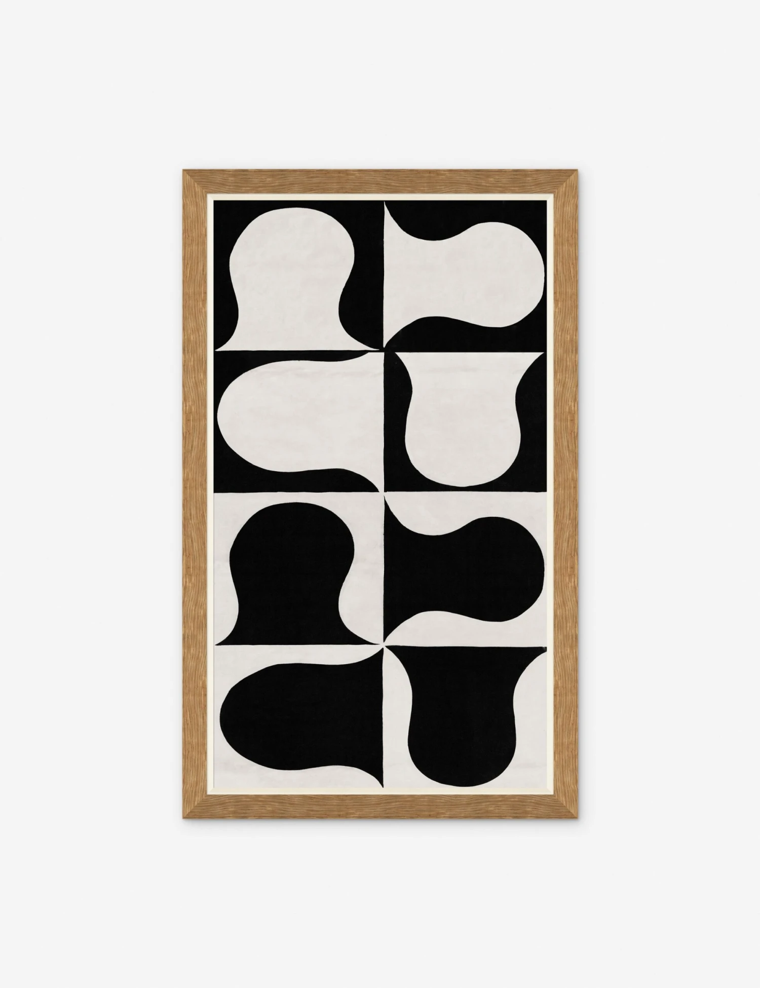 Black And White Abstract Series B Long Print By Paule Marrot 1 Black And White Abstract Series B Long Print By Paule Marrot