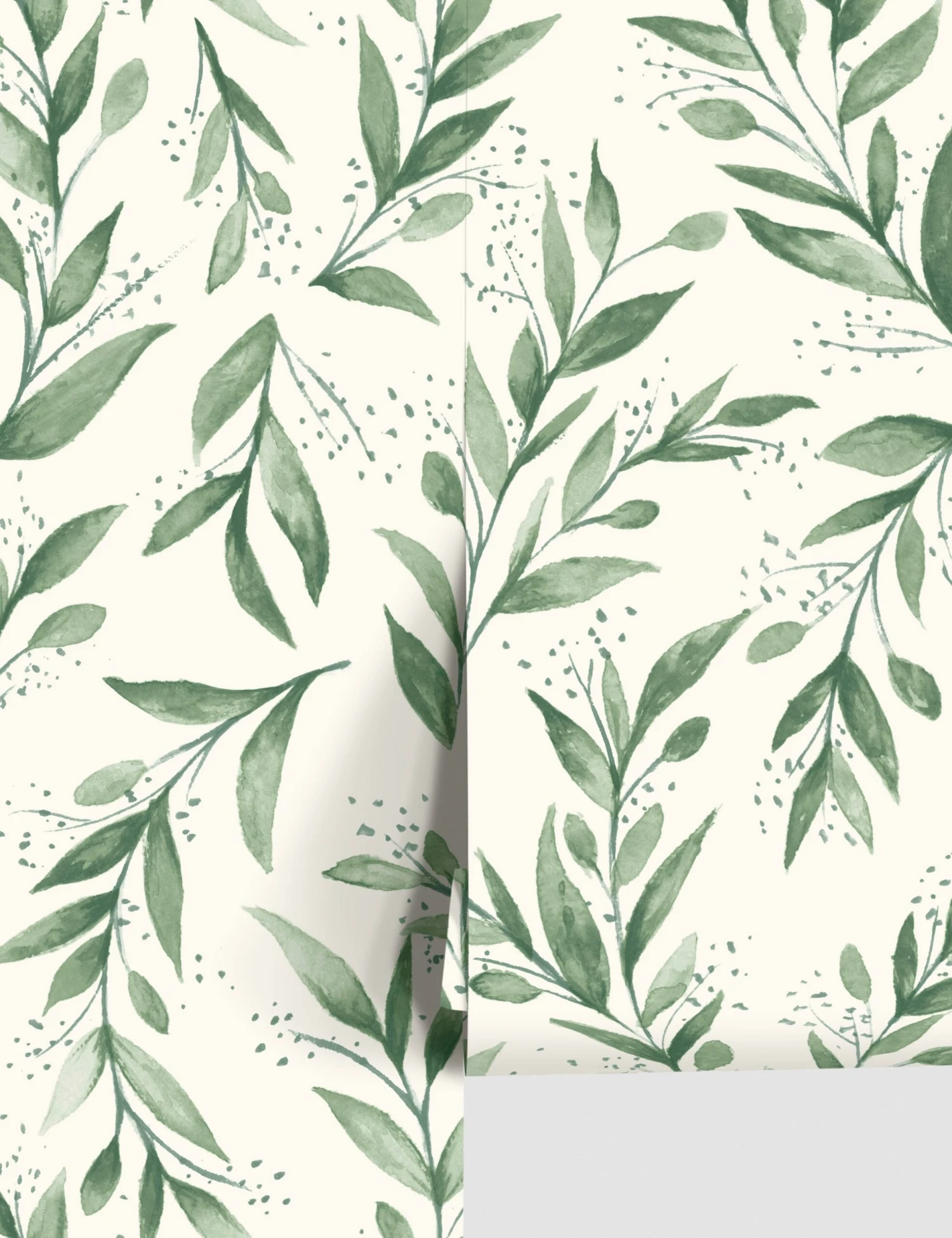 Olive Branch Premium Peel + Stick Wallpaper 1 Olive Branch Premium Peel + Stick Wallpaper