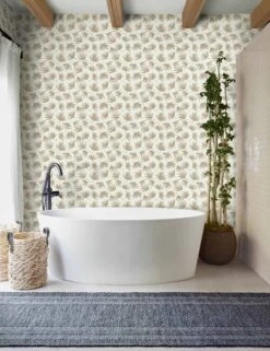 Palms Wallpaper By Rylee + Cru -Famous Decoration Store Palms BathroomVIgnettes 5216