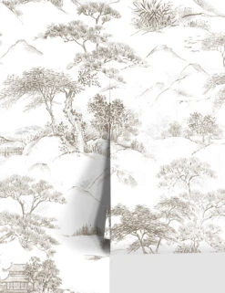 Oriental Toile Peel + Stick Wallpaper