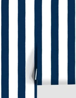 Grosgrain Stripe Peel + Stick Wallpaper By Sarah Jessica Parker 12 Grosgrain Stripe Peel + Stick Wallpaper By Sarah Jessica Parker -Famous Decoration Store SJP Grosgrain Stripe on White Navy