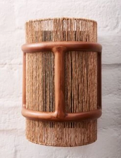 Suma Sconce -Famous Decoration Store SS23 WoodandJuteSconce 1943 detail