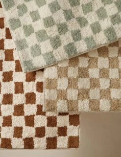 Checkerboard Bath Mat By Sarah Sherman Samuel 27 Checkerboard Bath Mat By Sarah Sherman Samuel -Famous Decoration Store SSSbathmatsGrouoshot2