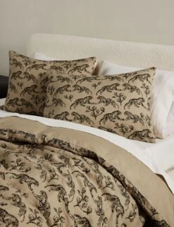 Tiger Hemp Duvet Cover By Sarah Sherman Samuel -Famous Decoration Store TigerHempReversible Queen Full A0656719 3 Product