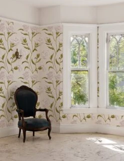 Townhouse Wallpaper By Sarah Jessica Parker -Famous Decoration Store Townhouse by SJP Silver on Pearl on Parchment RS